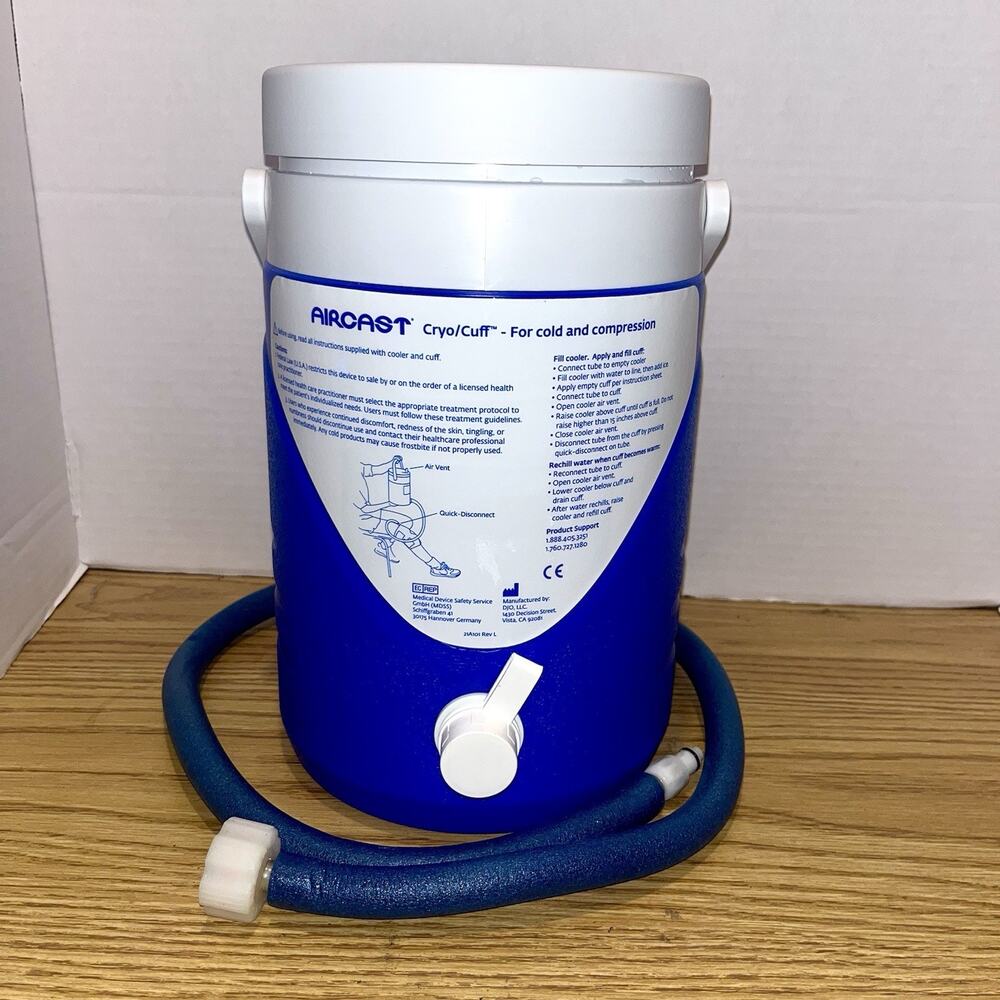 Aircast Cryo/Cuff IC Cooler Tested With HOSE And Silver Insulated Disk Read
